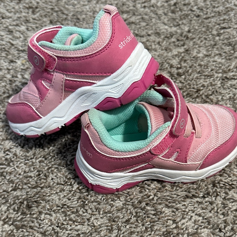 Stride Rite Pink and Mint Kids Sneakers